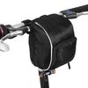 Schwarz Multifunktions-Fahrradtasche mit Schnellverschluss, Vorderrahmenrohr, Lenkertasche