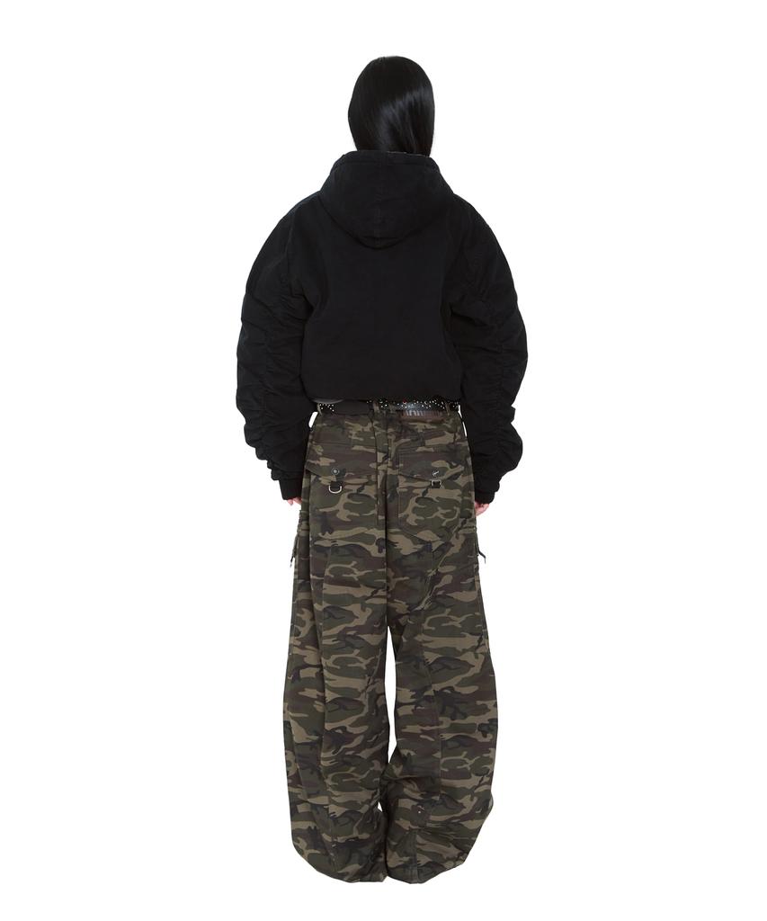 Aakam Camouflage Reversible Puffer Jacket (Black)