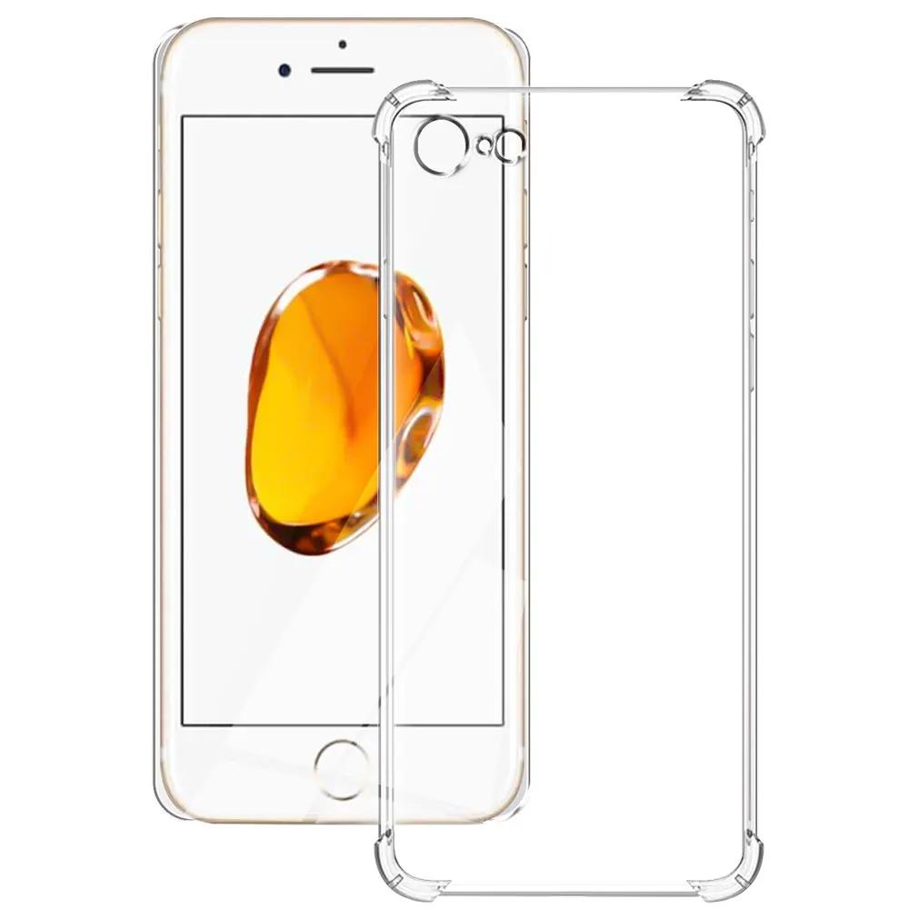 Nárazuvzdorné průhledné pouzdro pro iPhone SE 2020 2022 7 8 Plus průhledné pouzdro na telefon pro Apple iPhone SE 2016 2023 měkký silikonový zadní kryt