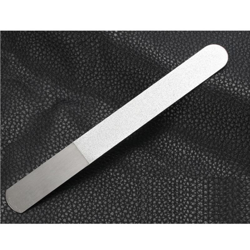 Stainless Steel Smooth Buffer Epoxy Resin Polisher Resin Polishing Strip Tools Metal Nail Art Double Sided File Manicure
