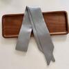 4.5x100cm Long Skinny Hair Scarf Women Imitation Silk Satin Headband Cute Neckerchief Solid Colors Ladies Bag Scarves