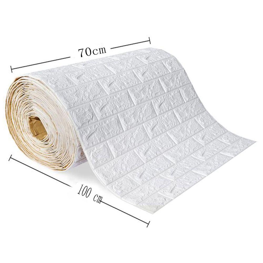 Foam Wall Sticker Self-Adhesive Brick Wallpaper DIY Wallpaper Roll  Background Wall