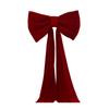 Wedding Bow Decoration Soft Lightweight Bow Extra Velvet Reusable Christmas Bow Tree Topper Holiday Ribbon Decoration