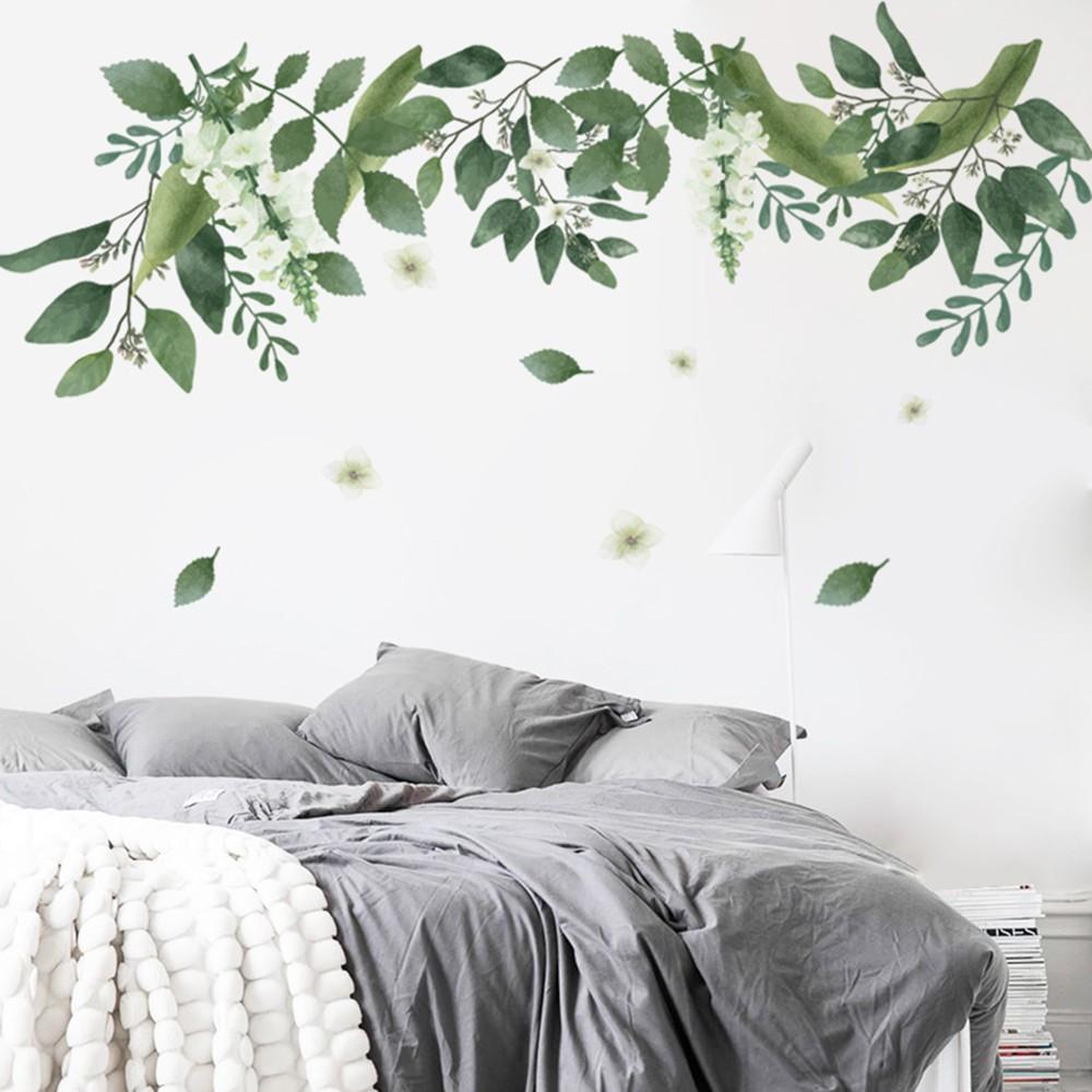 Wall Sticker Decal Green Leaves Home Decor Room Art Mural Leaf Plant Removable