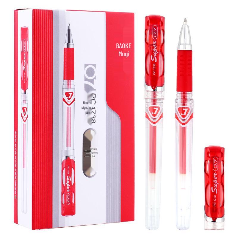

BaoKe PC1738 0.7mm Black & Red Calligraphy Pen for Office Signing 0.7mm