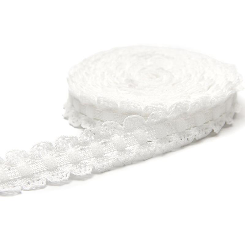 

Эластичные кружевные складки пудрово-голубого цвета - ручная работа, декоративная детская одежда, ажурная сетка