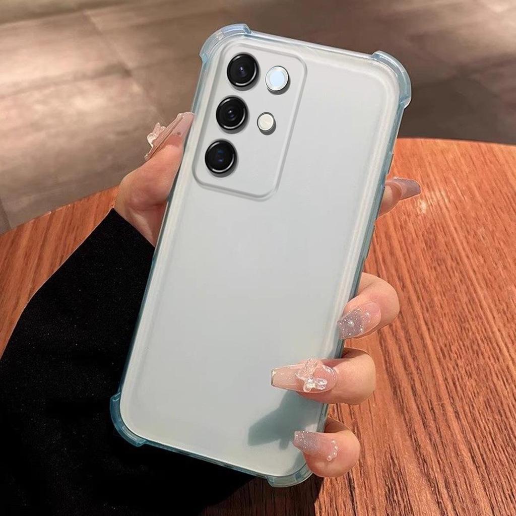 Capa para realme C100 5G, C85 Pro, C85 5G, 15x 5G Capa Translúcida Fosca Mate Airbag nos 4 Cantos Capa Protetora à Prova de Choque