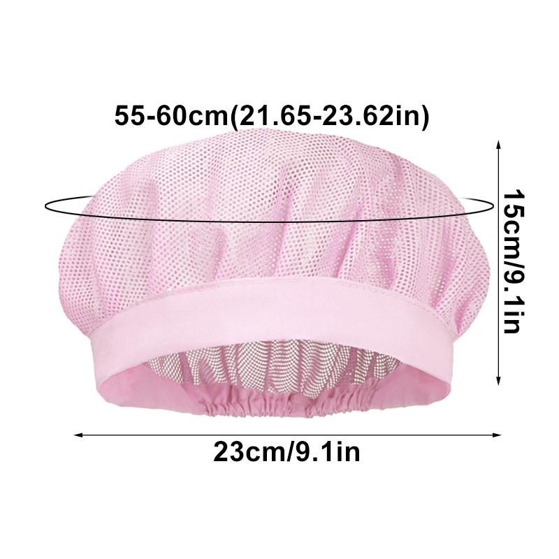 1Pc Dust Cap Breathable Elastic Mesh Adjustable Restaurant Workshop Caps Elasticity