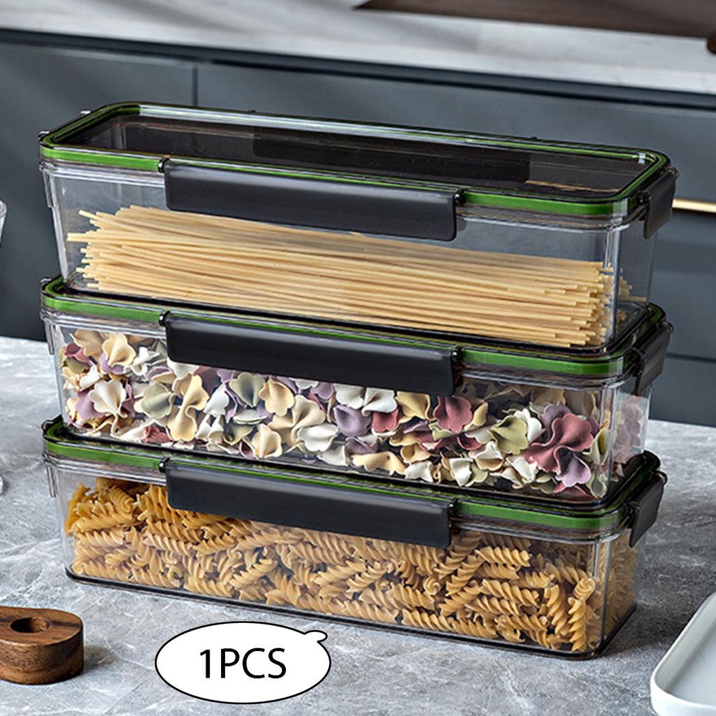 Pasta Container Seal Food Grade Nonstick Pasta Keeper Heat Resistant Airtight Vegetables Fruit Storage Box for Dorms Kitchen