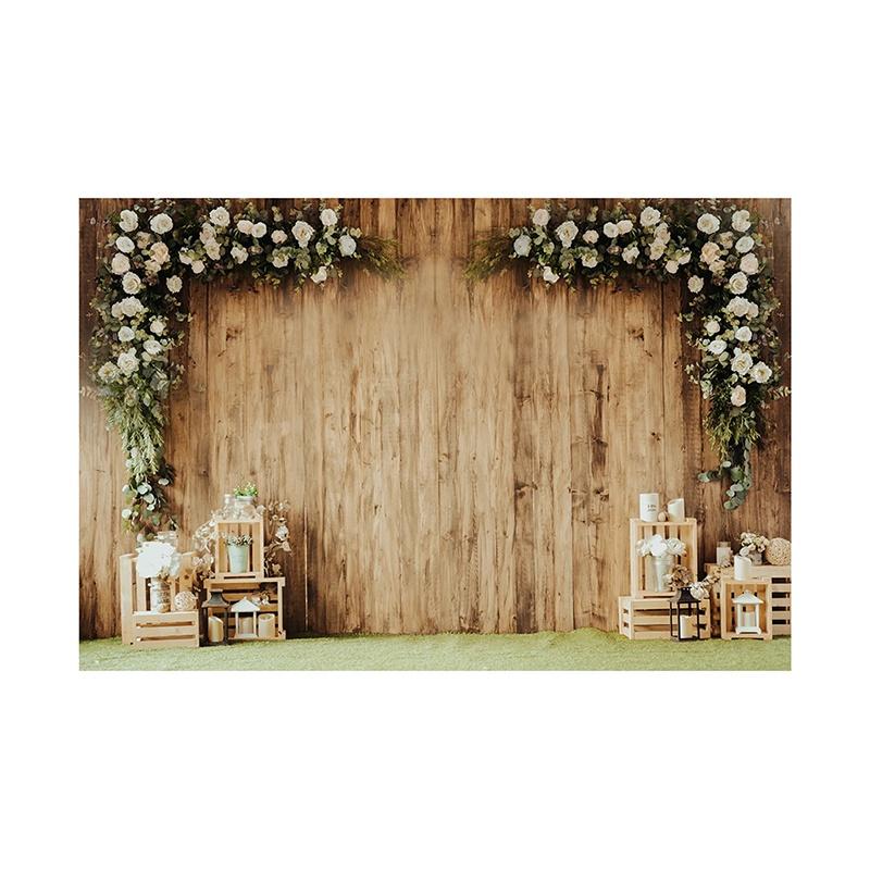 

1 шт. Романтический цветочный фон, полиэстер, для свадеб, Дня святого Валентина, весенних вечеринок, дней рождения, украшения для вечеринок, сада и комнаты 150x100cm/5*3ft