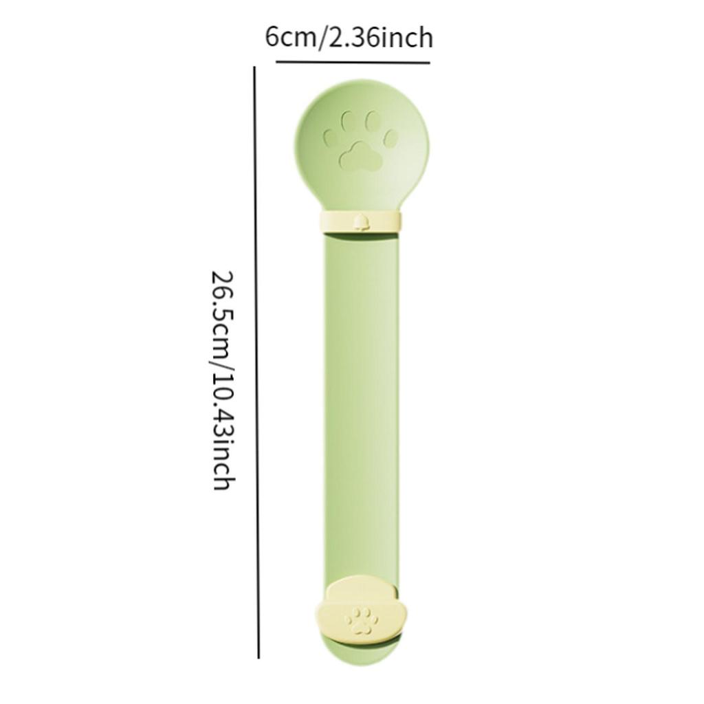 Cat Strip Squeeze Spoon Paw Shape Portable Lickable Cat Treats Spoon Multi Use Pet Food Spoon for Cat Kitten Puppy Wet Food