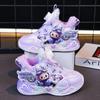 Girls' Fashionable Sports Shoes, Autumn and Winter Children's Fleece Warm Shoes, Lightweight Soft-soled Princess Shoes