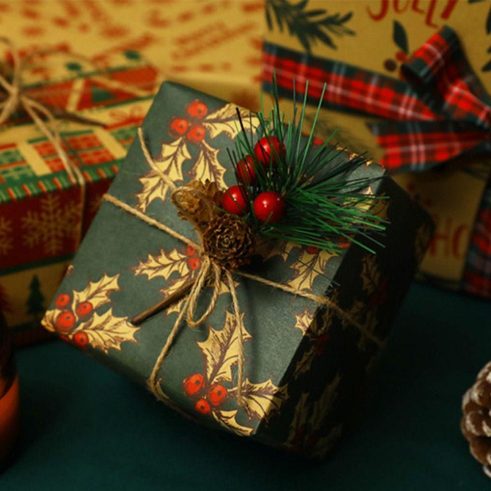 Christmas Tree Gift Wrapping Paper 2025 DIY Craft Paper New Kraft Paper