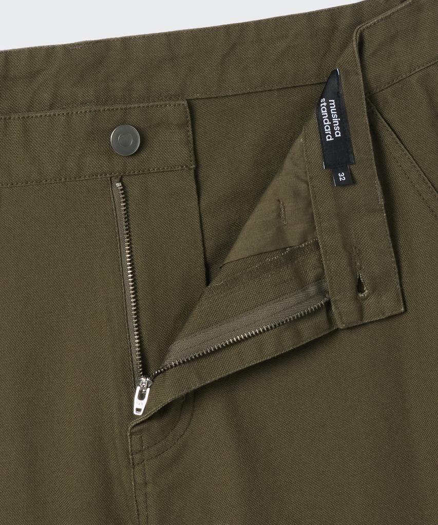 MUSINSA STANDARD Canvas Regular Fit Work Pants [Khaki]