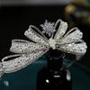 Perlová Nová Korejská Styl Exquisite Zirkonová Mašlička Nevěsta Svatba Koruna Tiaru Koruna Tiaru Svatba Vlasové Doplňky