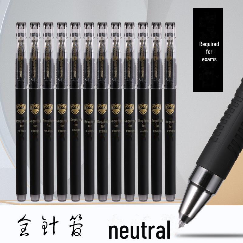 High-Capacity Gel Pen Set for Office Use - Black, Red, and Blue