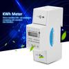 220V Digital 1 Phase 2 Wire 2P Din Rail Electric Meter Electronic KWh Meter(20(80)A)