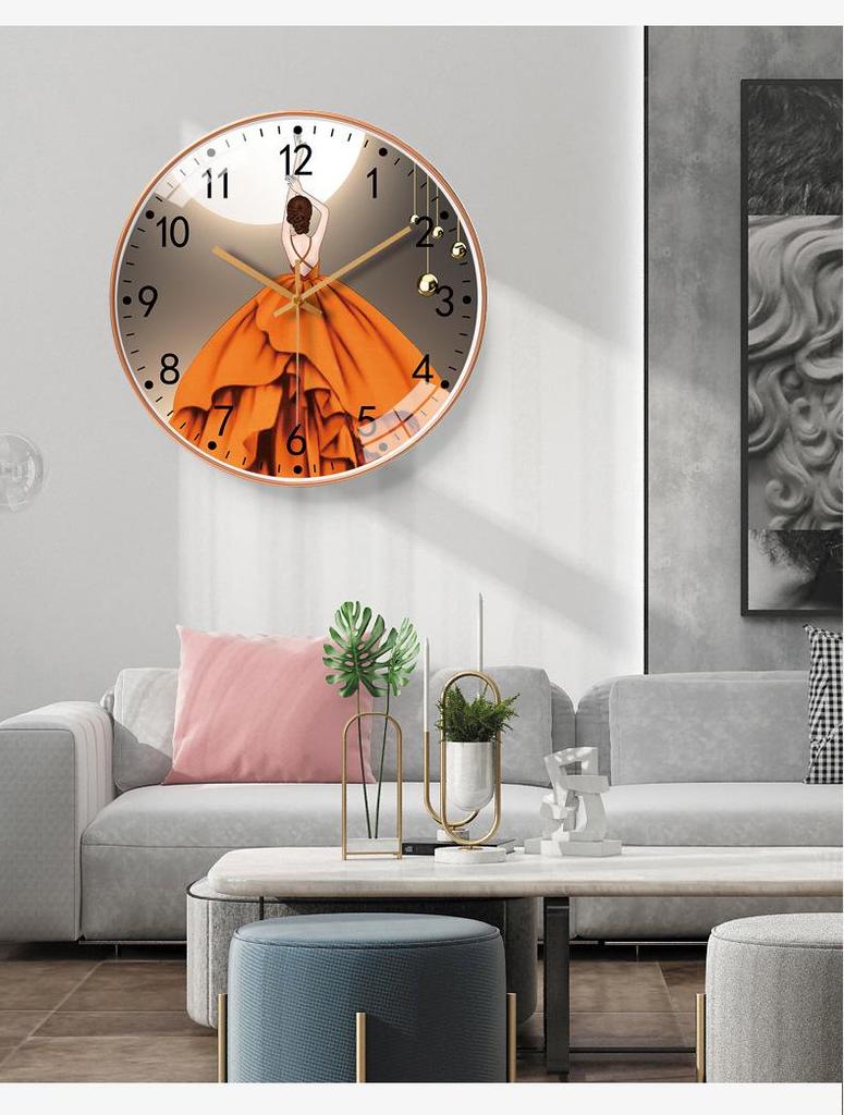8" (20cm) Children's Silent Wall Clock for Home, Living Room, or Bedroom