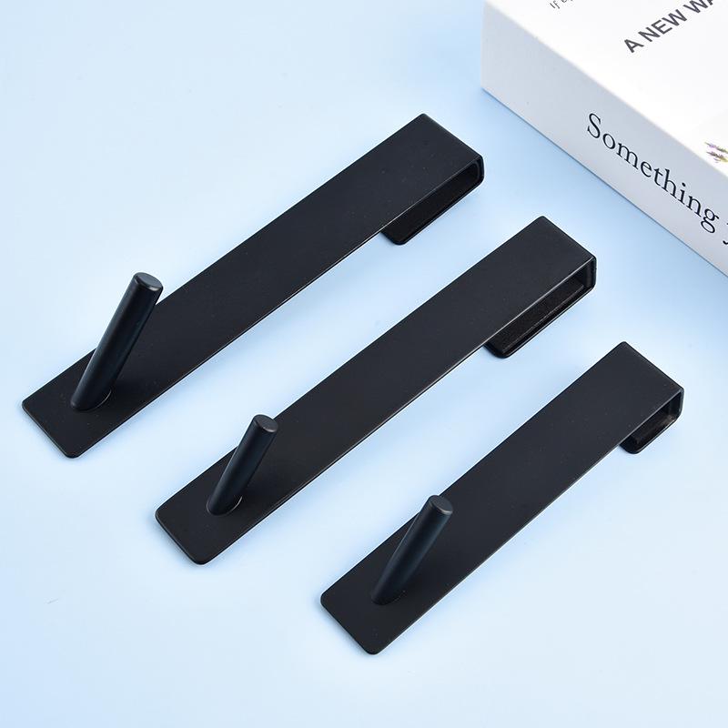 I lager Rostfritt Stål Dubbelkrok för Badrumshanddukar och Kläder, Ingen borrning krävs