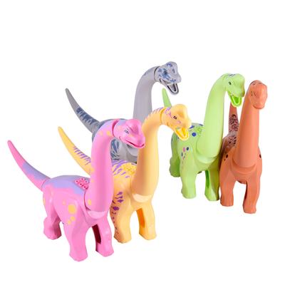 Non-Toxic Moc Jurassic Dino World Grey Brachiosaurus Building Kits Bolcks Bricks Dinosaurs Park Figures Toys Kids Gifts
