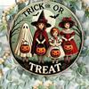 Vintage Halloween Metal Tin Sign Rustic Wall Art Retro Room Decor