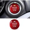 Compatible with Mazda 3 6 CX-3 CX-5 CX-9 MX-5 Miata Accessories Real Carbon Fiber Sporty Car Keyless Engine Start Stop Push Button Cover Trim Sticker