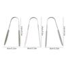 1Pcs Stainless Steel Tongue Scraper Fresh Breath Cleaning Coated Tongue Toothbrush Oral Hygiene U-Shaped Metal Tongue Scraper