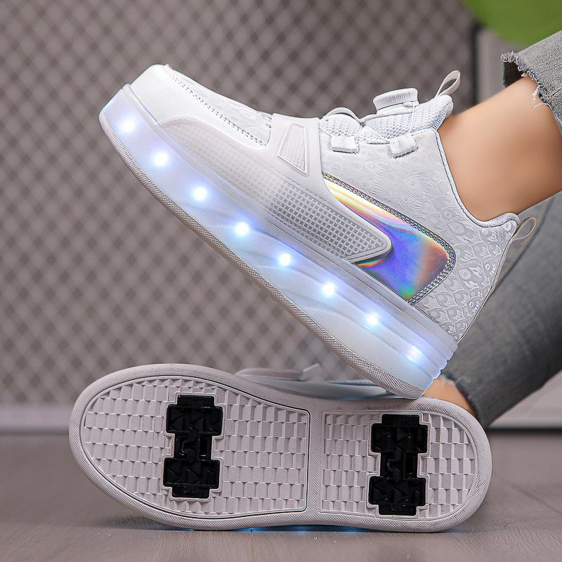 Children's Straight Sales Glowing Shoes High Aesthetic Value New Style Roller Skates Men's And Women's Online Red Hot Product