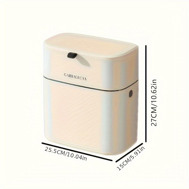 Slim Wall-Mounted Trash Can - High-Capacity, Lidded & Space-Saving for Kitchen, Living Room & Toilet