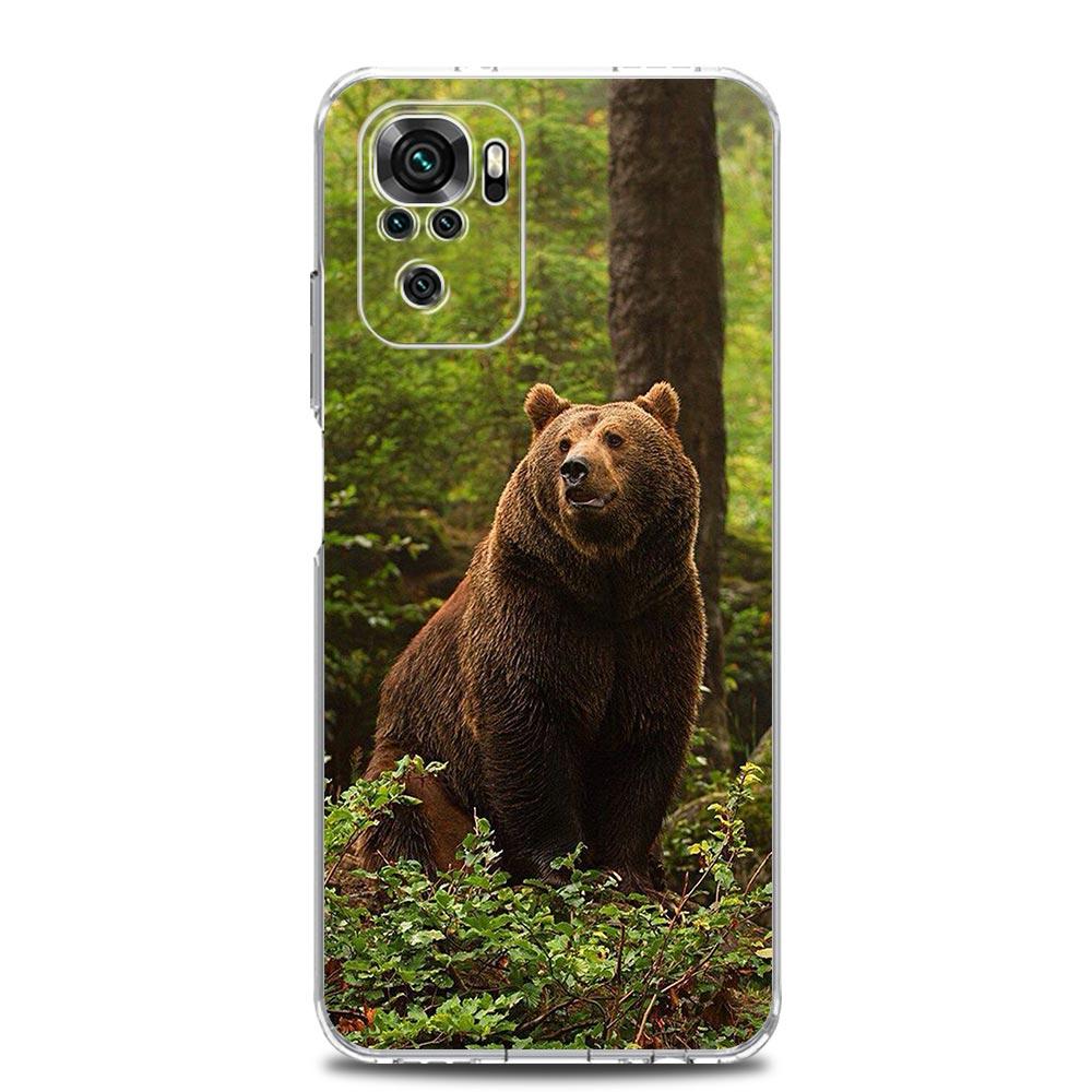 

Phone Case For Xiaomi Redmi Note 14 13 12 4G 9S 9 10 11 Pro Plus 5G 14C 13C 12C 10C 9A Cover Cartoon Animal Bear Fox Squirrel Redmi Note 14 5G