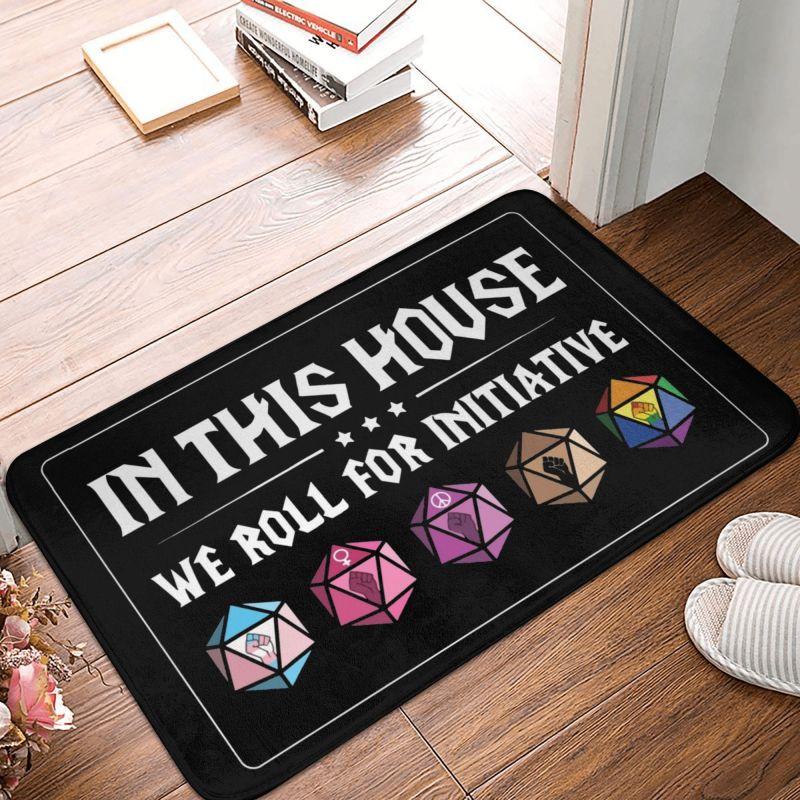 

Dnd Game House Initiative Doormat Non-Slip Entrance Kitchen Bath Floor Door Mats Garden Rug Carpet Footpad 40x60cm 40x60cm