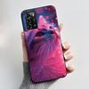 Pouzdro Pro ZTE Blade A72 4G V40 Vita Kryt na telefon Plášť Estetické Roztomilá Kočka Astronaut Móda Matně Černé Ochranné Měkké TPU Kryt