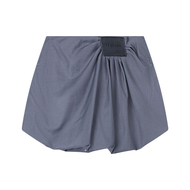 

Kumikumi Sexy Style Stylish Pleated High Waist Skirt Women s Autumn Slimming Easiest for Match Bud Skirt Skirt Gray L