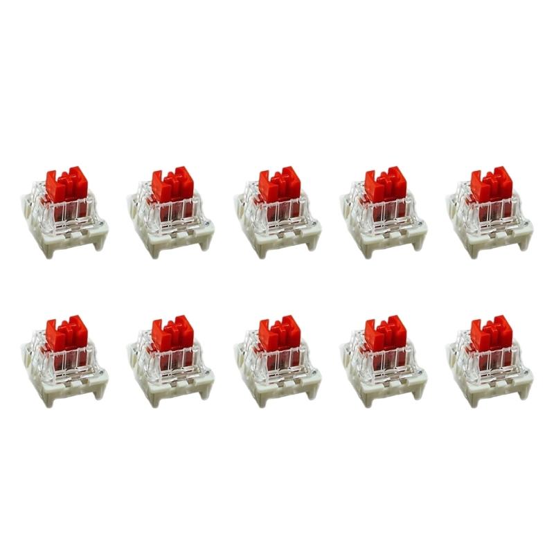 Metal Plastic Composite Linear Switches For Mechanical Keyboards With Hot Swap Function Black Red Brown Blue Option