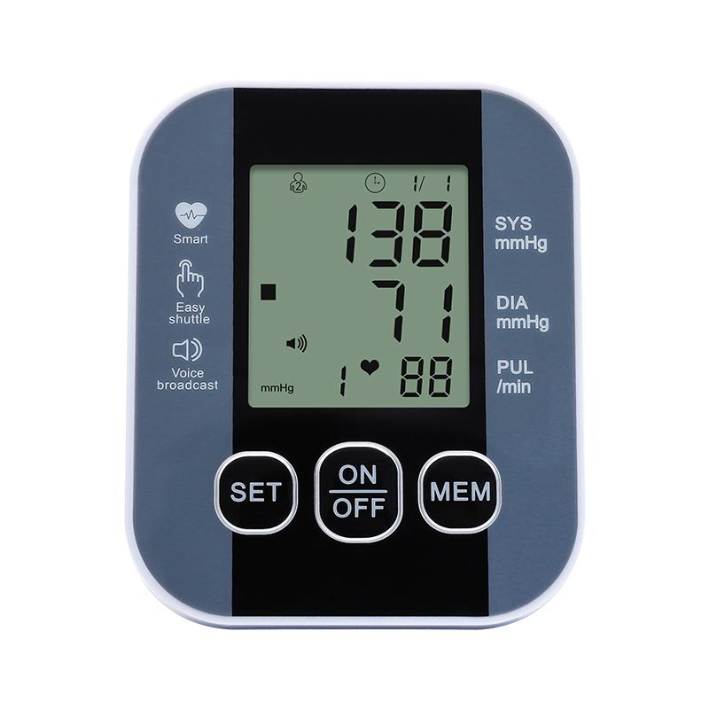 Arm Automatic Blood Pressure Monitor BP Sphygmomanometer Portable LCD Screen Digital Blood Pressure Monitor for Health Care