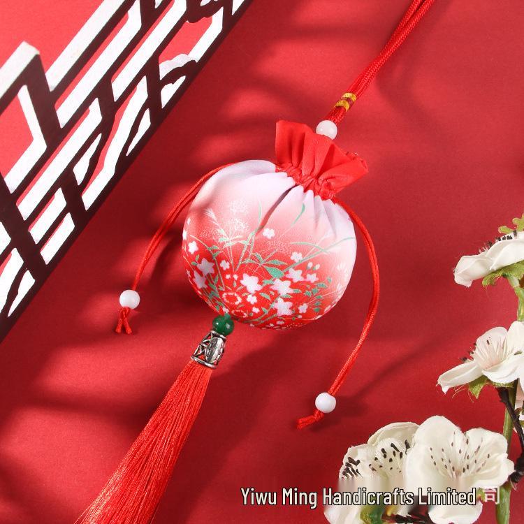Chinese Mugwort Sachet: Traditional Herbal Mosquito Repellent Car Ornament - Dragon Boat Festival Pendant