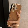Luxury Matte Soft Leather Phone Case For iPhone 15 14 Plus 13 12 11 Pro Max 16 Plus Lens Protection Shockproof Silicone Cover