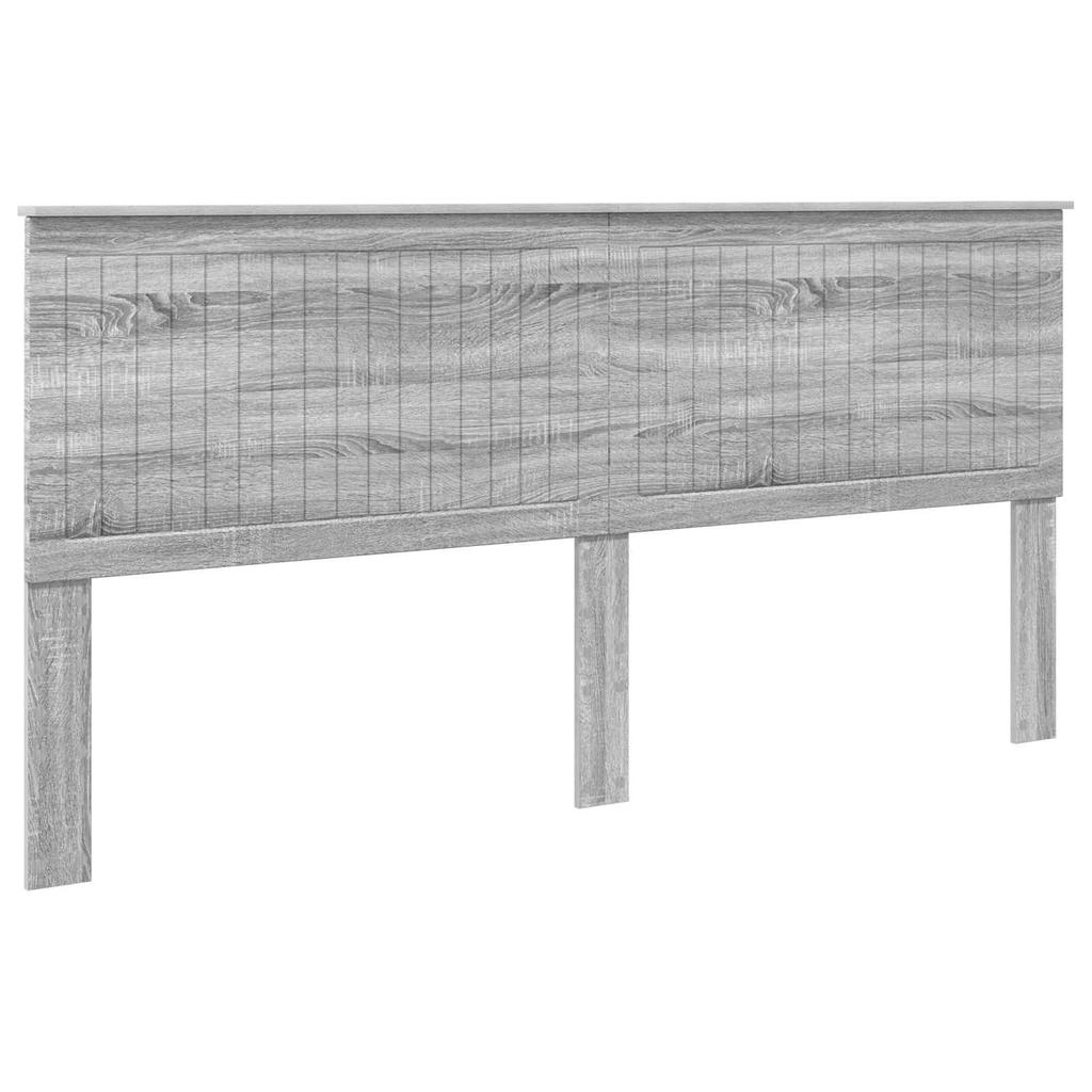Headboard with Grey Sonoma 200 cm Particleboard
