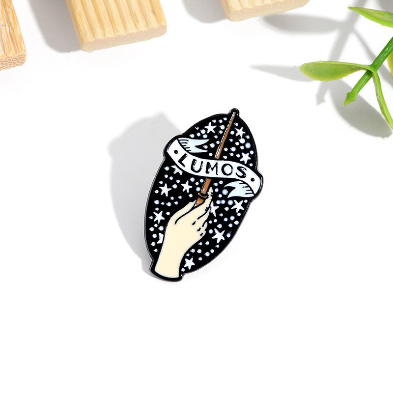 Starry Lumos Charming Sky Alloy Brooch With Geometric Design For Unique Style