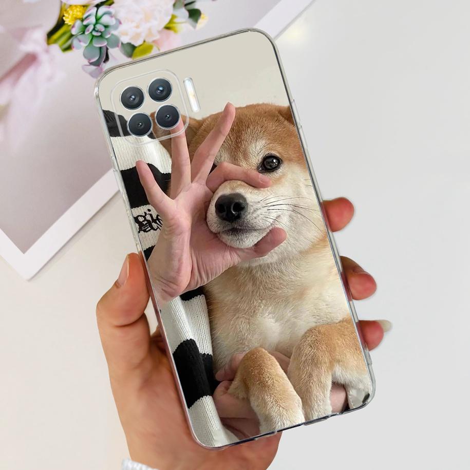 For OPPO Reno 4 Lite Case CPH2125 Phone Case Cute Cartoon Soft Silicone Back Cover For OPPO F17 Pro CPH2119 Coque A93 2020 Funda