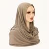Long Smooth Silk Headscarf Sunscreen Thin Large Shawl Rhinestone Chiffon Hijab Scarf  For Gift