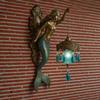 Vintage Mermaid Wall Lamp Artistic Home Office Living Room Bedroom Virgin Mary Resin Statue