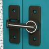 Gate Latch with Luminous Safety Door Lock Heavy Duty Zinc Alloy Anti-theft Latch Lock with Ball