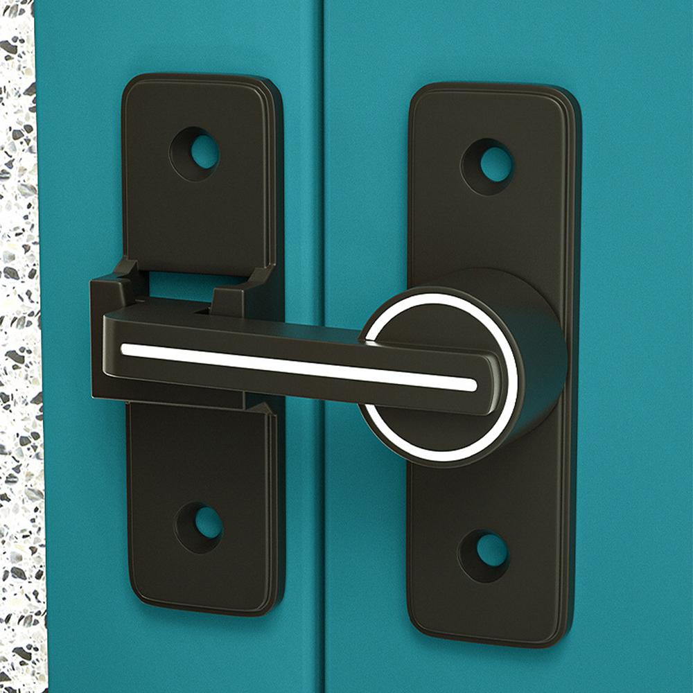 Gate Latch with Luminous Safety Door Lock Heavy Duty Zinc Alloy Anti-theft Latch Lock with Ball