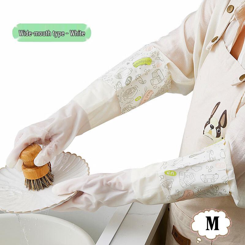 Dapeng Thickened Lined Waterproof PVC Gloves