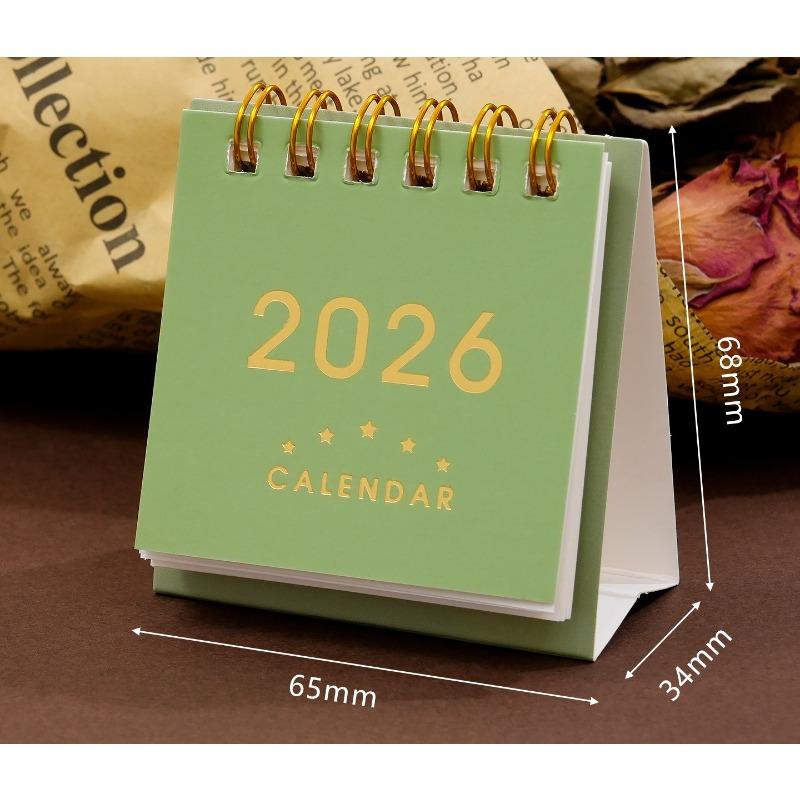 Small Desk Calendar 2026 Standing Flip Weekly Calendar Creative Coil Calendar Planner For Daily Schedule Planning