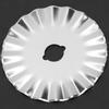 5PCS 45mm Wave Rotary Cutter Blade for Patchwork Leather Fabric Paper Cutting