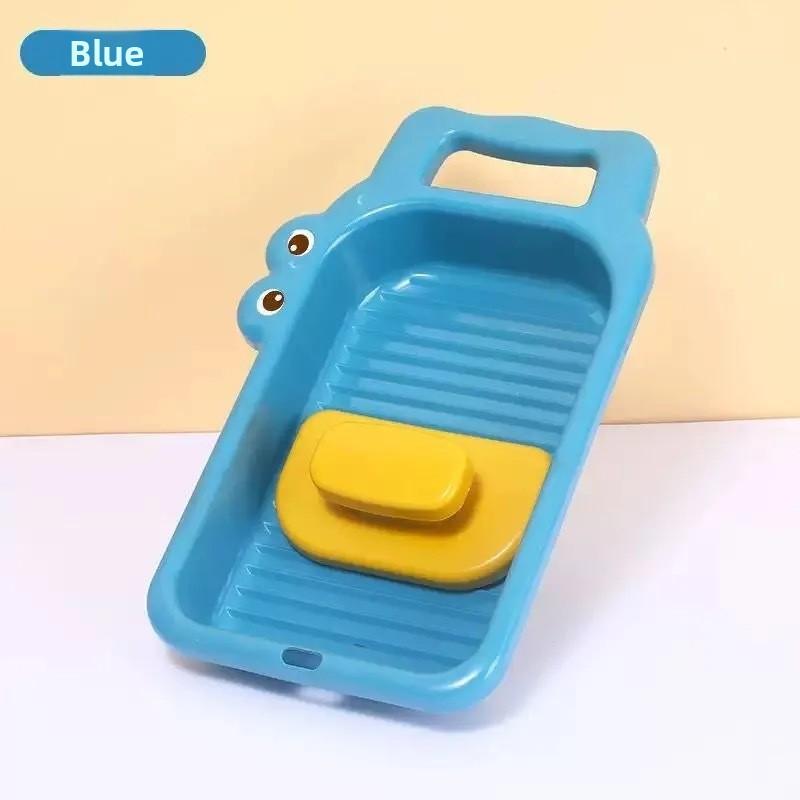 Cartoon Crocodile Wash Board Thickened Hand Wash Laundry Boards Dirty Clothes Washboard with Soap Holder Design for Underwear Lingerie Cleaning