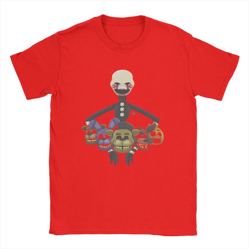 T-shirt Homme FNAF At Freddys Nouveauté Coton Manches Courtes Col Rond Vêtements Grande Taille