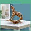 Wolf Animal Figurines Ornament Brass Home Decoration Gift Art Craft Vivid Copper Statue Metal